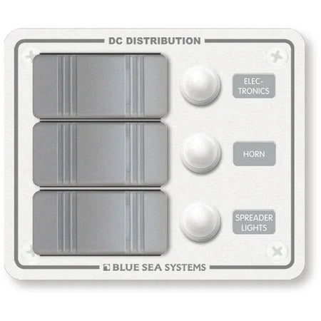 Blue Sea Systems Contura Water Resistant DC Circuit Breaker Panel, 12/24V, IP66 — Quality Boat Parts