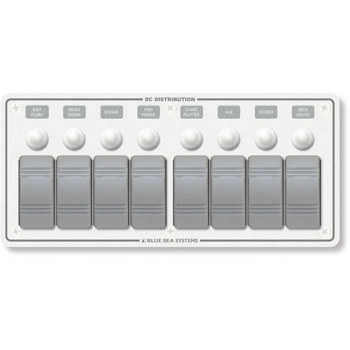 Blue Sea Systems Contura Water Resistant DC Circuit Breaker Panel, 12/24V, IP66 — Quality Boat Parts