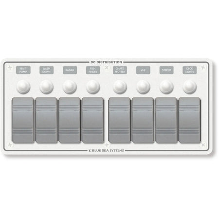 Blue Sea Systems Contura Water Resistant DC Circuit Breaker Panel, 12/24V, IP66 — Quality Boat Parts