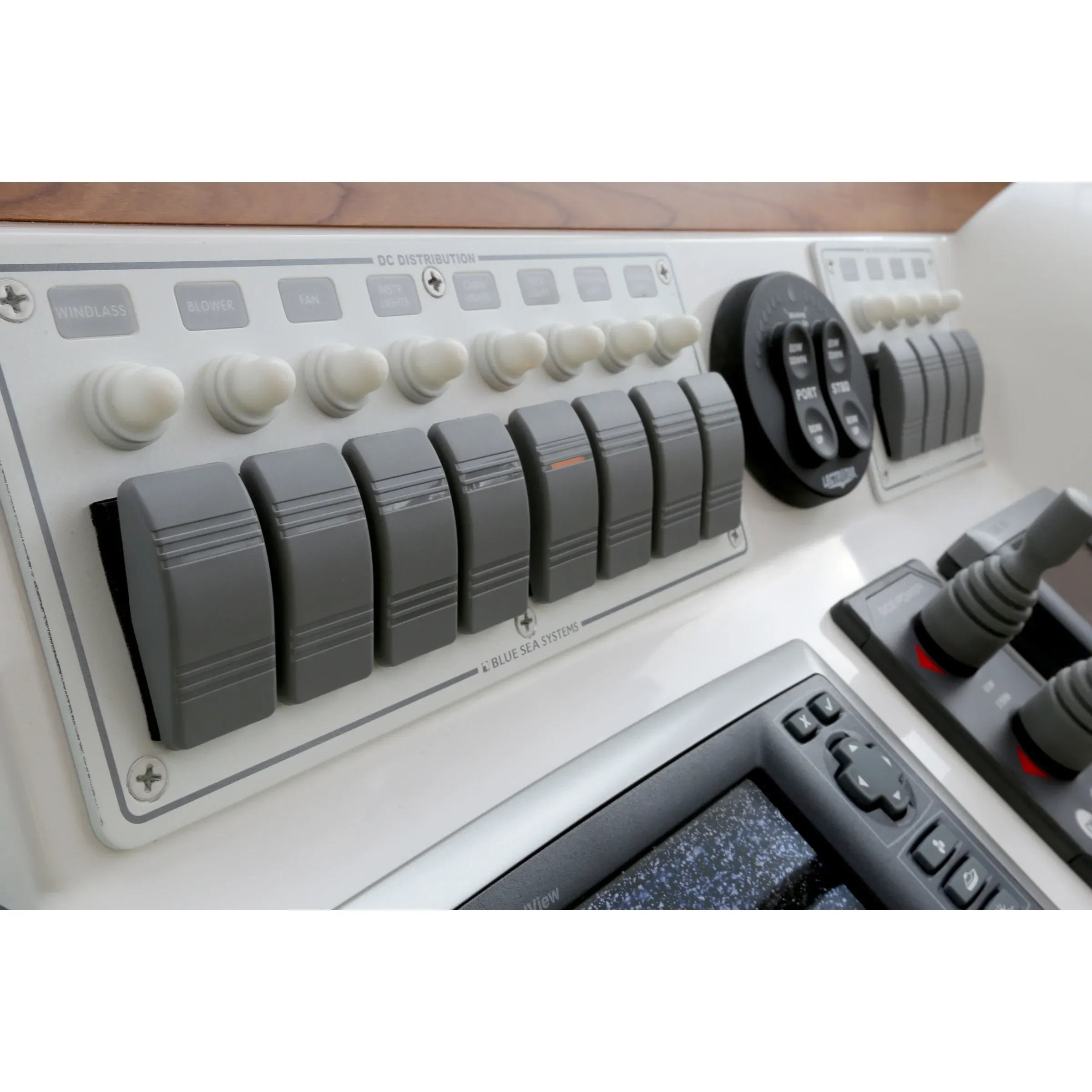 Blue Sea Systems Contura Water Resistant DC Circuit Breaker Panel, 12/24V, IP66 — Quality Boat Parts
