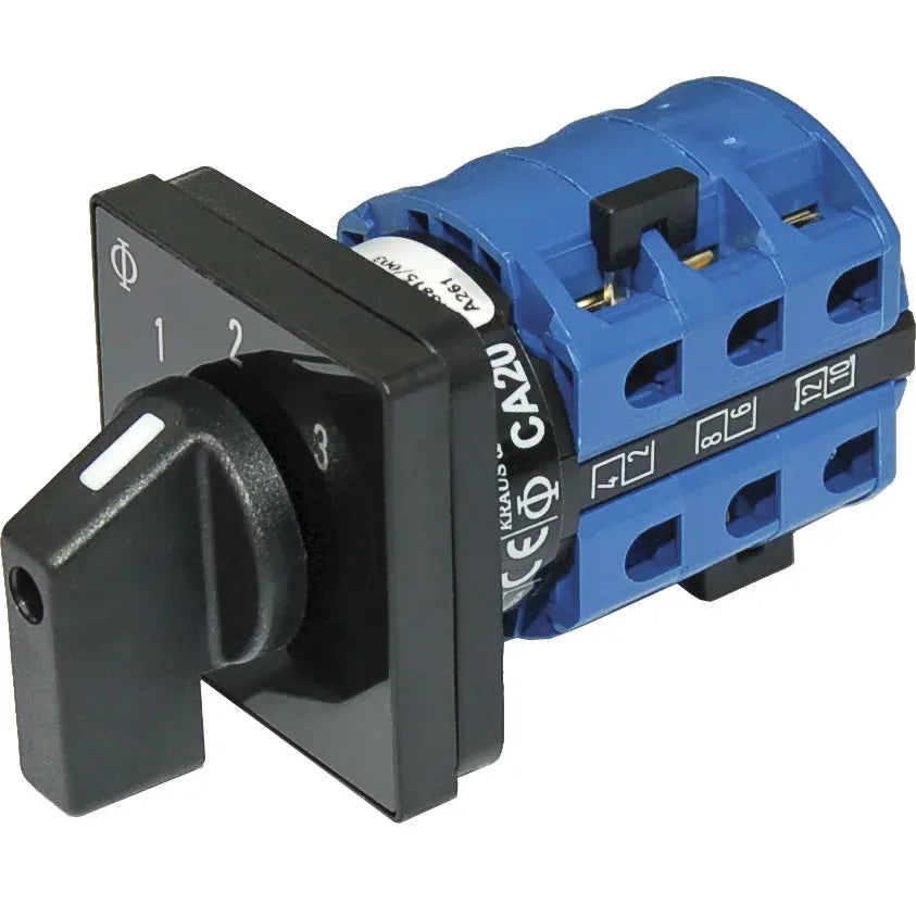 Blue Sea Systems AC Rotary Source Selector Switch, 2-Pole, 120/230V AC, Single Output — Quality Boat Parts