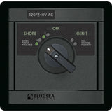 Blue Sea Systems 360 AC Source Selector Rotary Switch Panel, 120/240V AC, 2 Sources — Quality Boat Parts