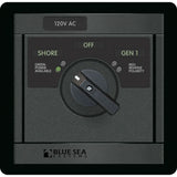 Blue Sea Systems 360 Panel AC Rotary Source Selector Module, Single Output, Red Reverse Polarity LEDs, Green Power Available LEDs — Quality Boat Parts