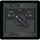 Blue Sea Systems 360 Panel AC Rotary Source Selector Module, Single Output, Red Reverse Polarity LEDs, Green Power Available LEDs — Quality Boat Parts