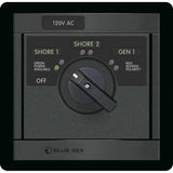Blue Sea Systems 360 Panel AC Rotary Source Selector Module, Single Output, Red Reverse Polarity LEDs, Green Power Available LEDs — Quality Boat Parts