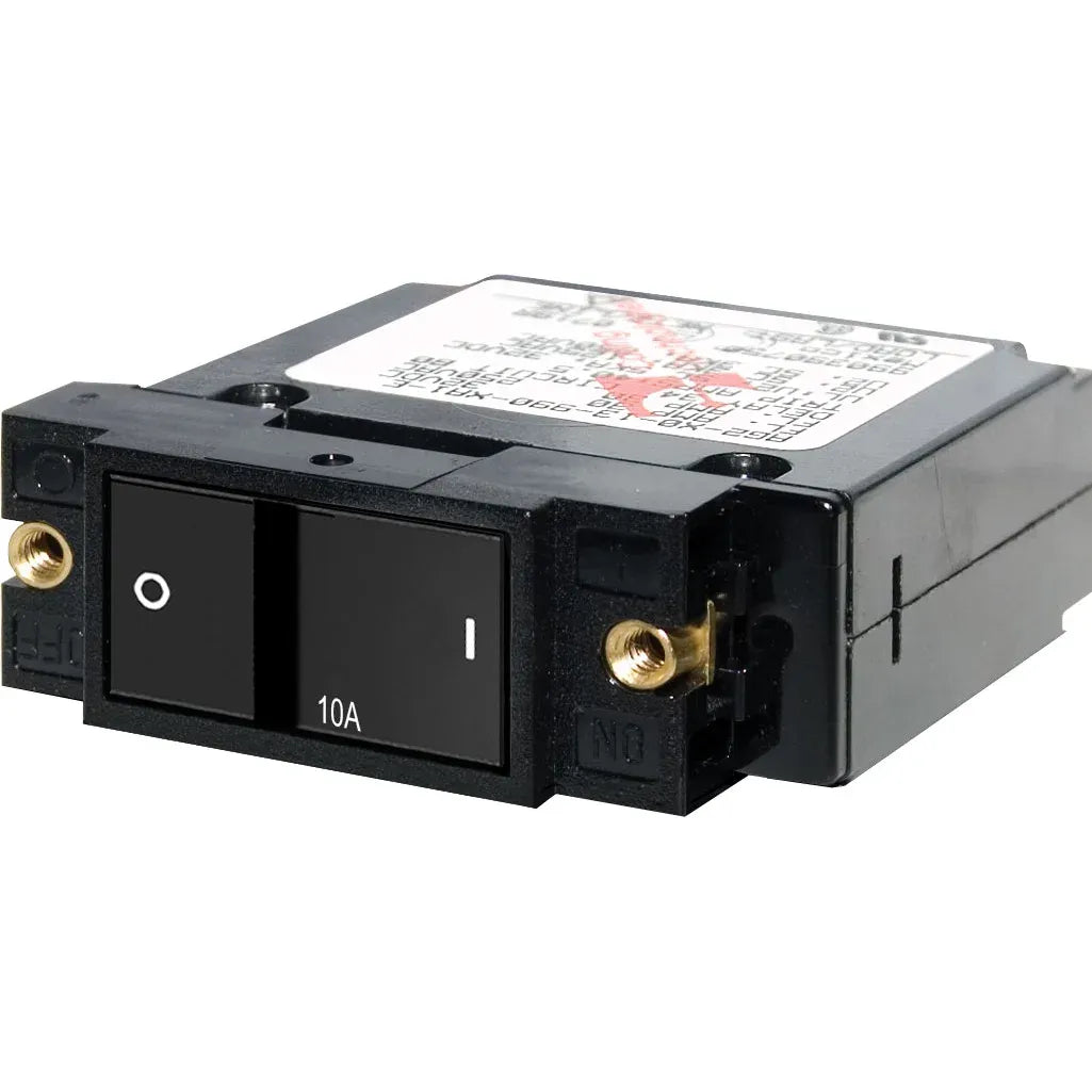 Blue Sea Systems A-Series Single Pole Flat Rocker Circuit Breaker, AC/DC, Magnetic Hydraulic, Trip-Free — Quality Boat Parts