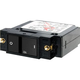 Blue Sea Systems A-Series Single Pole Flat Rocker Circuit Breaker, AC/DC, Magnetic Hydraulic, Trip-Free — Quality Boat Parts