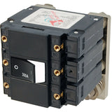 Blue Sea Systems C-Series Flat Rocker Circuit Breaker, Triple Pole, 48V DC — Quality Boat Parts