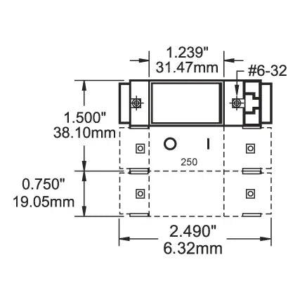 Blue Sea Systems C-Series Flat Rocker Circuit Breaker, Triple Pole, 48V DC — Quality Boat Parts
