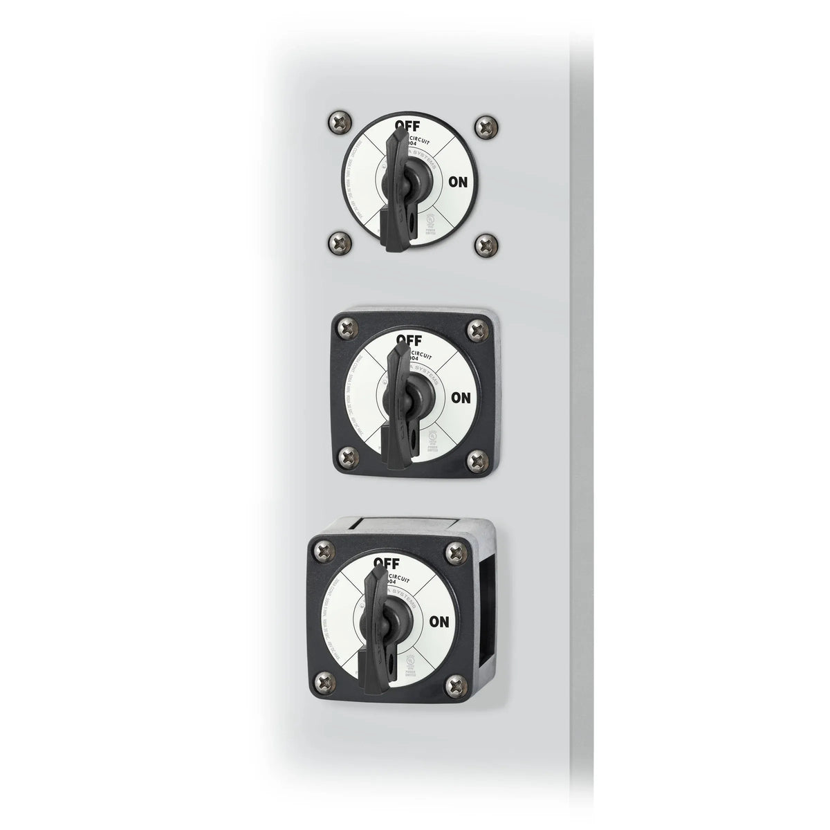 Blue Sea Systems m-Series Single Circuit ON-OFF Battery Switch, Locking Key, 48V DC, 300A Continuous, IP66, 3/8 in Studs — Quality Boat Parts