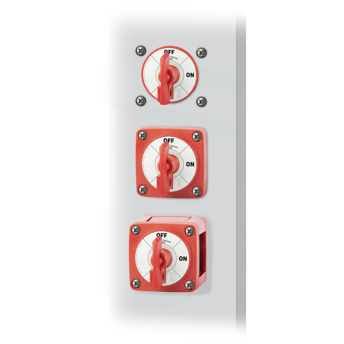 Blue Sea Systems m-Series Single Circuit ON-OFF Battery Switch, Locking Key, 48V DC, 300A Continuous, IP66, 3/8 in Studs — Quality Boat Parts