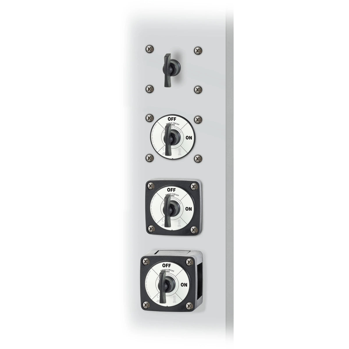 Blue Sea Systems m-Series Mini Battery Switch with Key, Single Circuit ON-OFF, 48V DC, 300A Continuous — Quality Boat Parts
