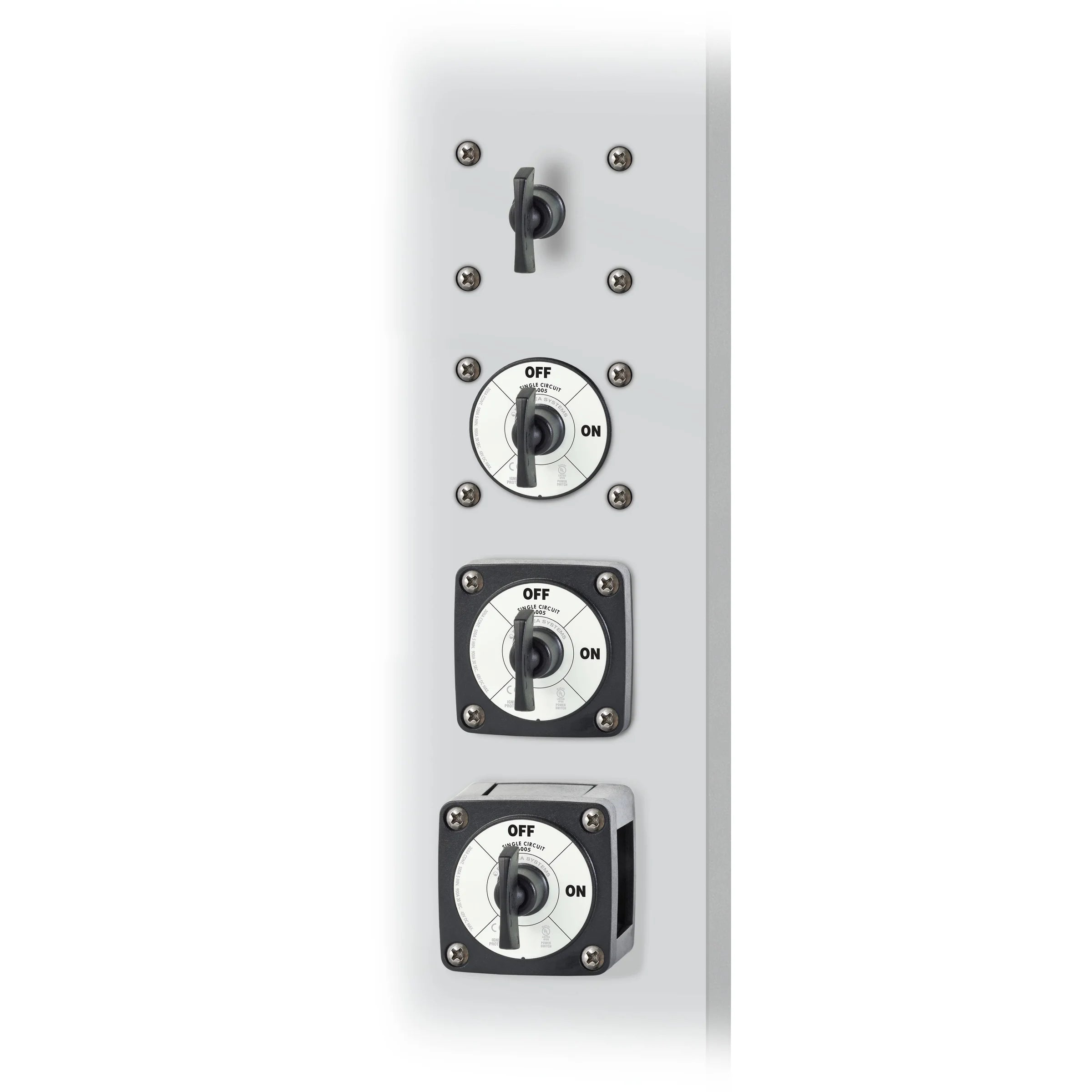Blue Sea Systems m-Series Mini Battery Switch with Key, Single Circuit ON-OFF, 48V DC, 300A Continuous — Quality Boat Parts
