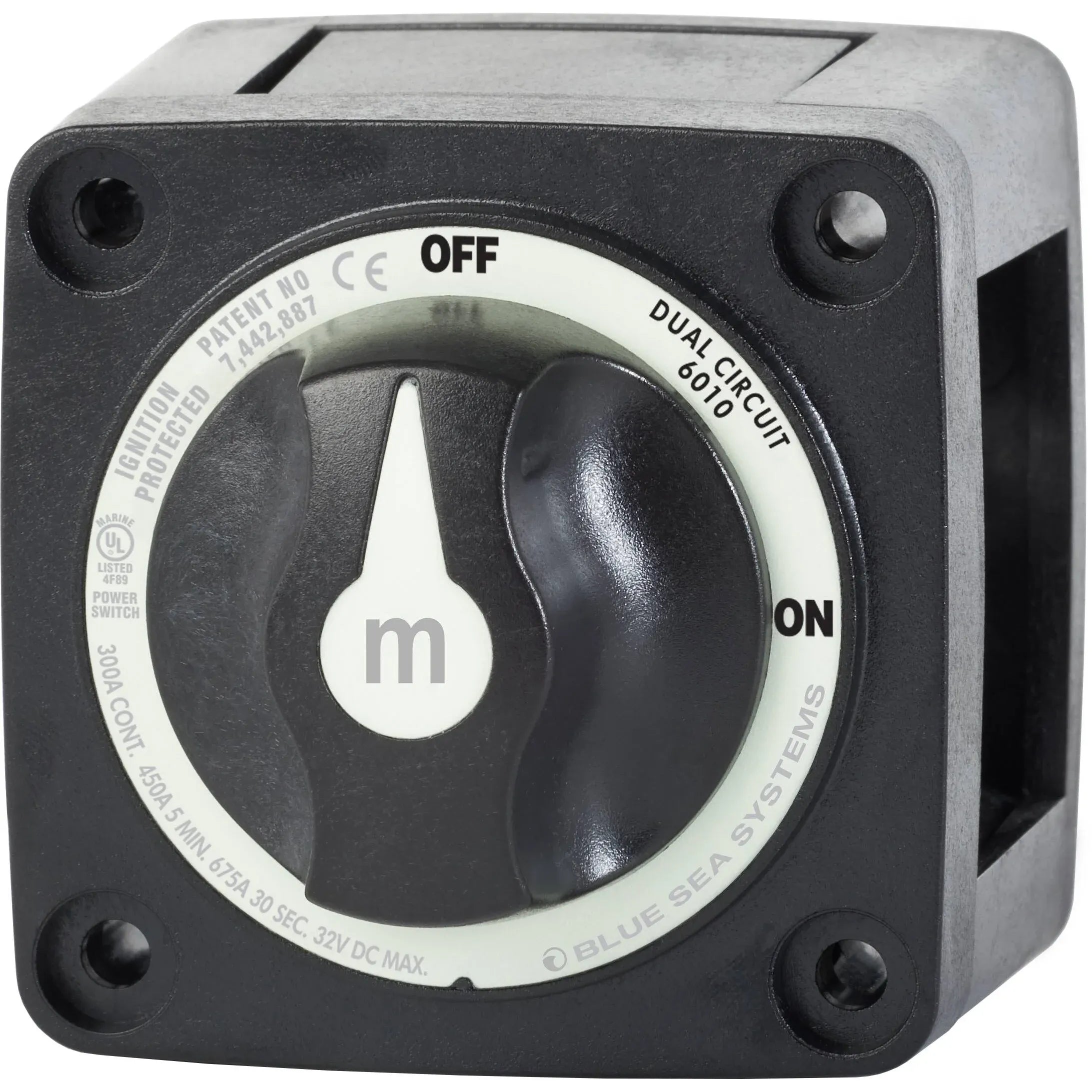 Blue Sea Systems m-Series Mini Dual Circuit Battery Switch, 32V DC, 300A — Quality Boat Parts