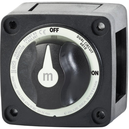 Blue Sea Systems m-Series Mini Dual Circuit Battery Switch, 32V DC, 300A — Quality Boat Parts