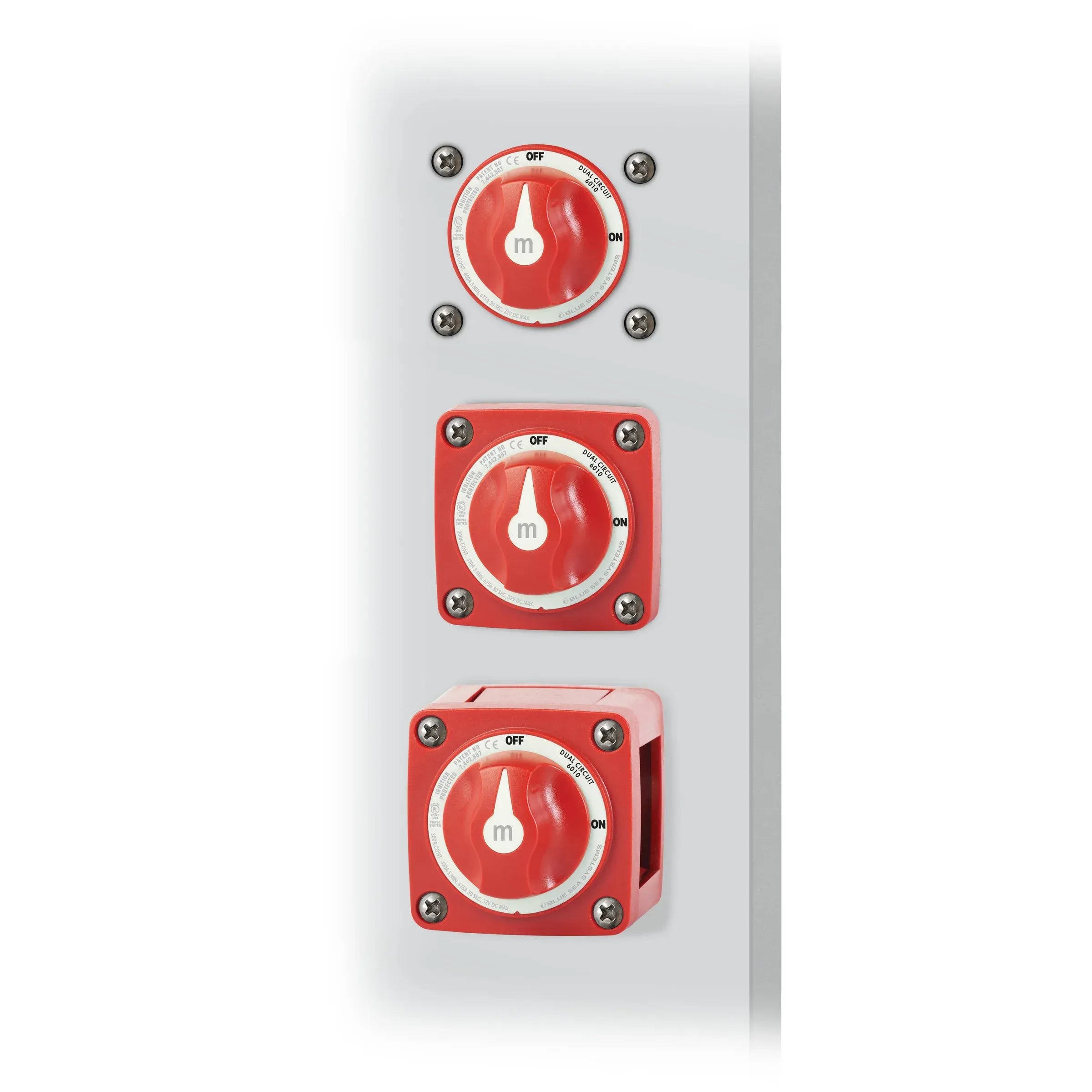 Blue Sea Systems m-Series Mini Dual Circuit Battery Switch, 32V DC, 300A — Quality Boat Parts
