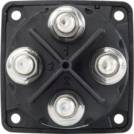 Blue Sea Systems m-Series Mini Dual Circuit Plus Battery Switch, 32V DC, 300A, 3 Position — Quality Boat Parts