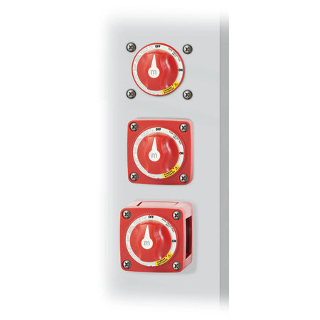 Blue Sea Systems m-Series Mini Dual Circuit Plus Battery Switch, 32V DC, 300A, 3 Position — Quality Boat Parts