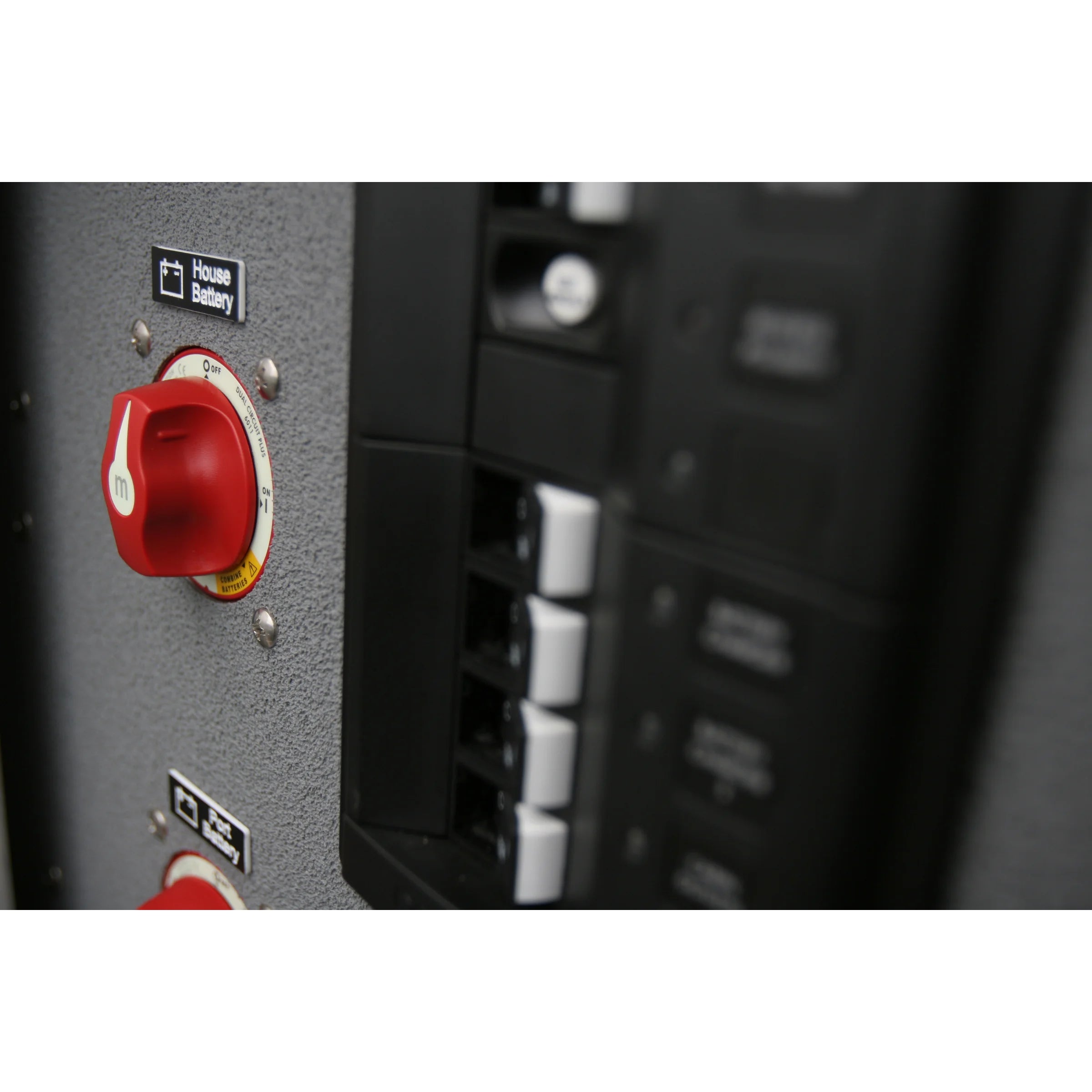 Blue Sea Systems m-Series Mini Dual Circuit Plus Battery Switch, 32V DC, 300A, 3 Position — Quality Boat Parts