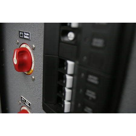 Blue Sea Systems m-Series Mini Dual Circuit Plus Battery Switch, 32V DC, 300A, 3 Position — Quality Boat Parts