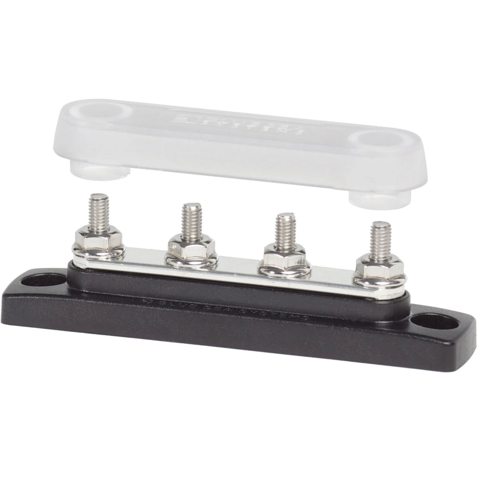 Blue Sea Systems MiniBus Common BusBar, 100A, 300V AC, 48V DC, Tin-Plated Copper Bus — Quality Boat Parts