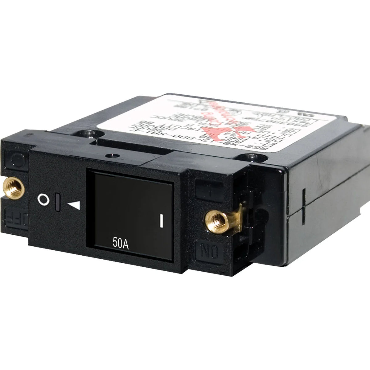 Blue Sea Systems A-Series Restricted Off Flat Rocker Circuit Breaker, Single Pole, AC/DC — Quality Boat Parts
