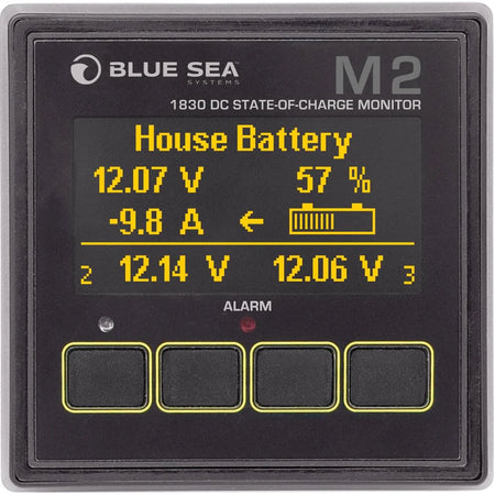 Blue Sea Systems M2 OLED Digital Monitor, IP66 — Quality Boat Parts