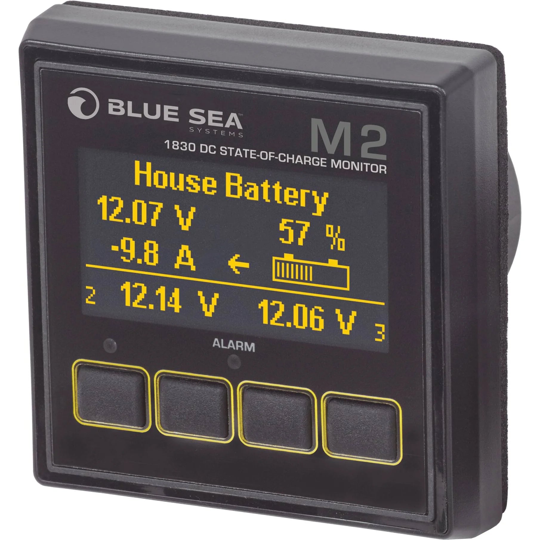 Blue Sea Systems M2 OLED Digital Monitor, IP66 — Quality Boat Parts