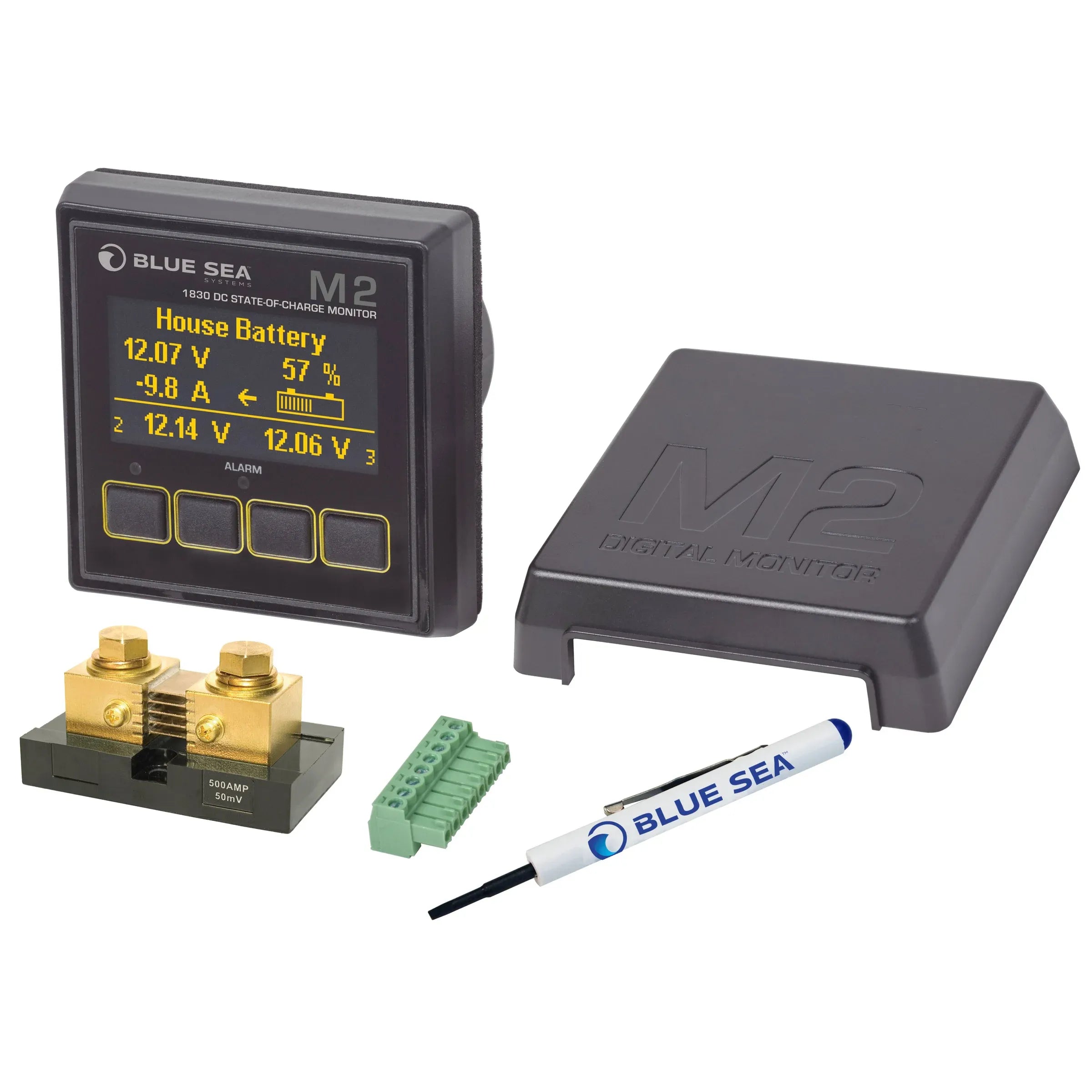 Blue Sea Systems M2 OLED Digital Monitor, IP66 — Quality Boat Parts
