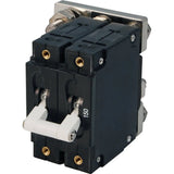 Blue Sea Systems C-Series White Toggle Circuit Breaker, Double Pole, DC, 65V DC Max, Magnetic Hydraulic, Trip-Free — Quality Boat Parts
