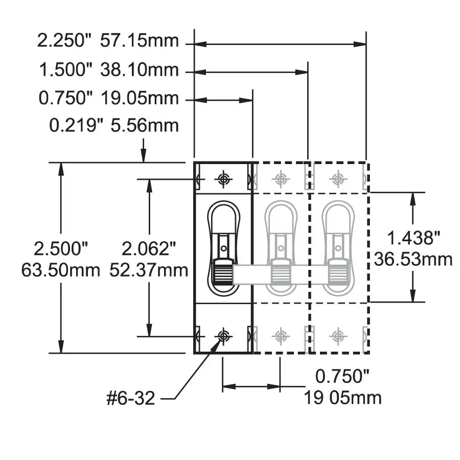 Blue Sea Systems C-Series White Toggle Circuit Breaker, Double Pole, DC, 65V DC Max, Magnetic Hydraulic, Trip-Free — Quality Boat Parts