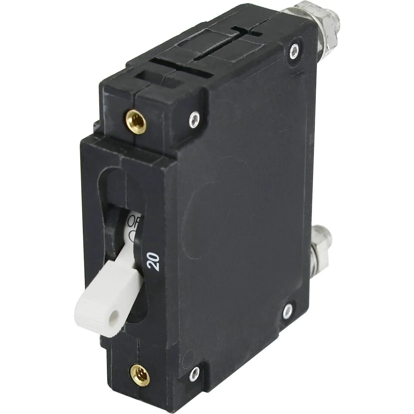Blue Sea Systems C-Series Toggle Circuit Breaker, Single Pole, AC/DC, Magnetic Hydraulic, Trip Free — Quality Boat Parts