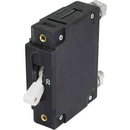 Blue Sea Systems C-Series Toggle Circuit Breaker, Single Pole, AC/DC, Magnetic Hydraulic, Trip Free — Quality Boat Parts