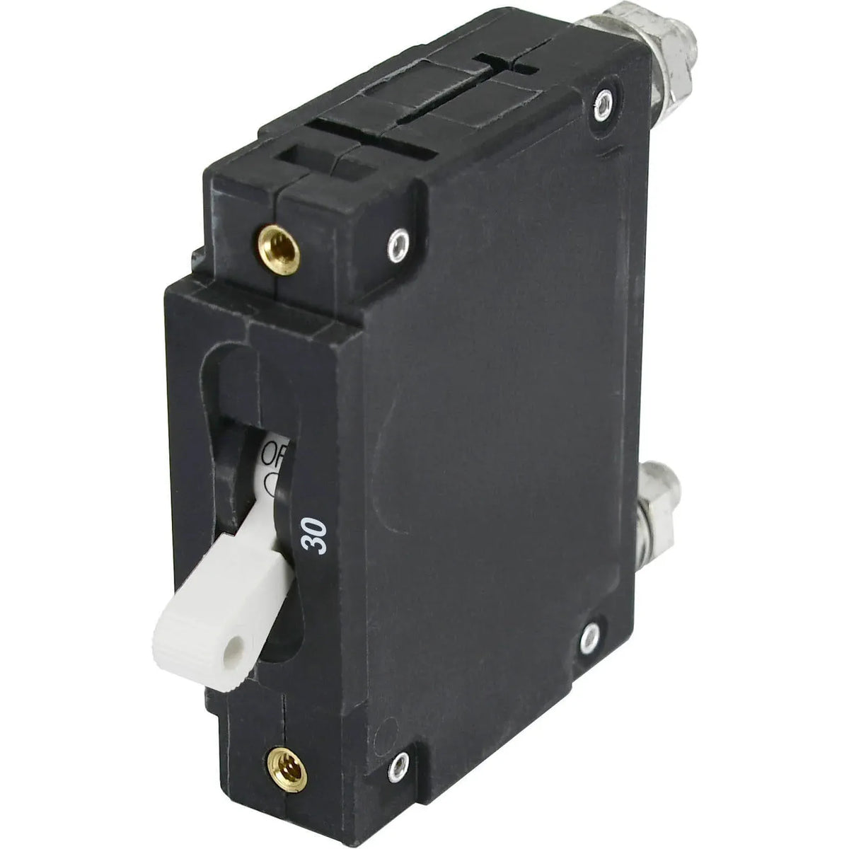 Blue Sea Systems C-Series Toggle Circuit Breaker, Single Pole, AC/DC, Magnetic Hydraulic, Trip Free — Quality Boat Parts