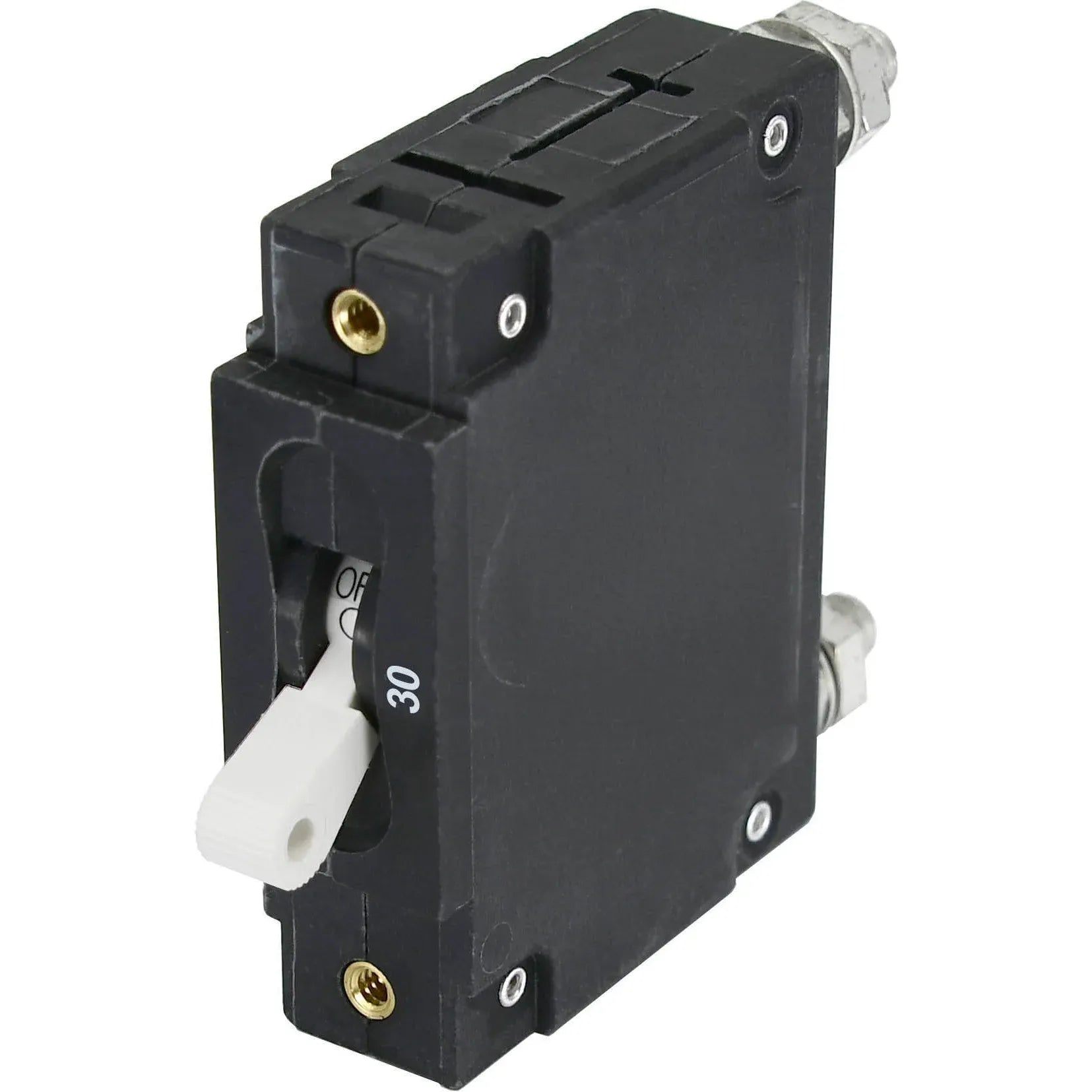 Blue Sea Systems C-Series Toggle Circuit Breaker, Single Pole, AC/DC, Magnetic Hydraulic, Trip Free — Quality Boat Parts