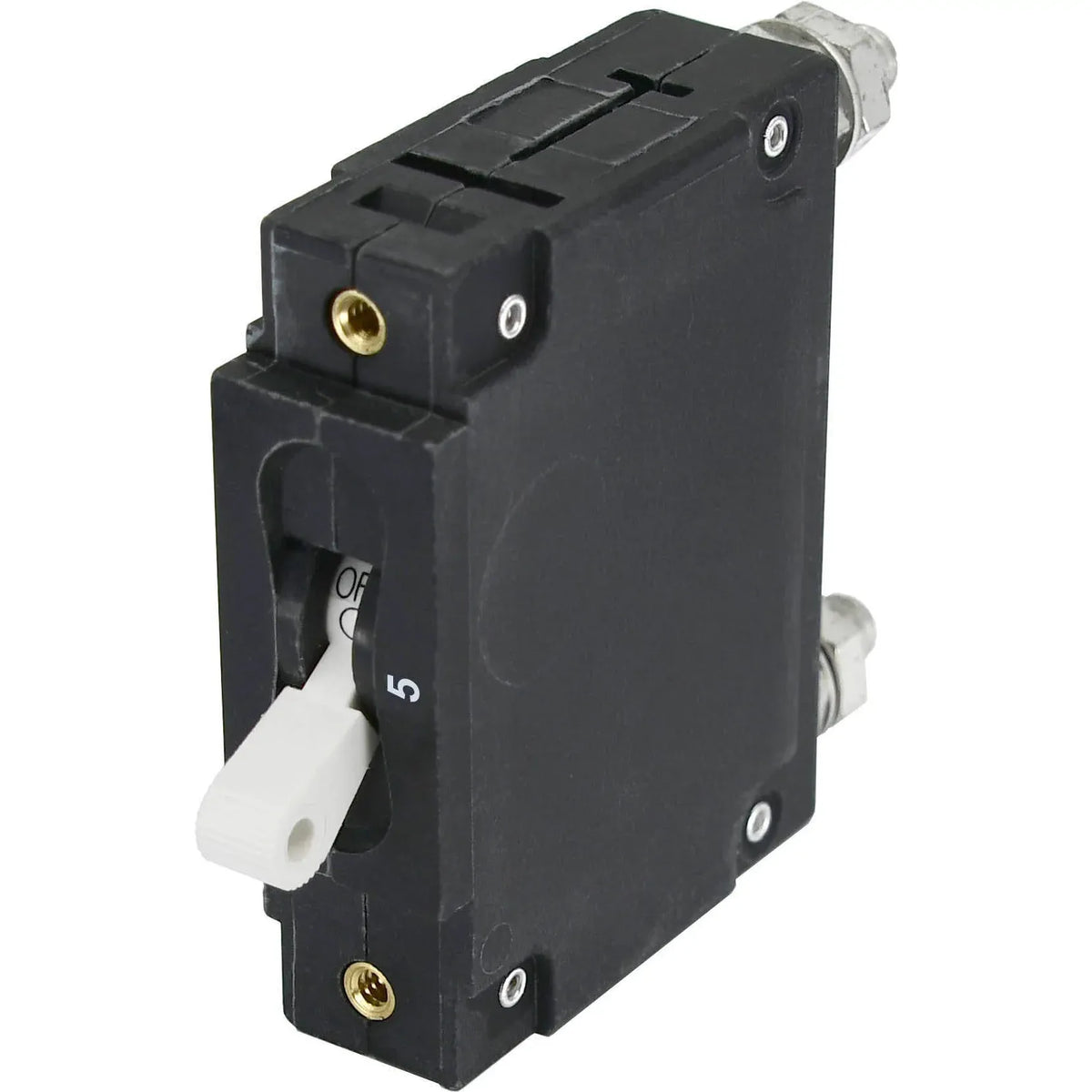 Blue Sea Systems C-Series Toggle Circuit Breaker, Single Pole, AC/DC, Magnetic Hydraulic, Trip Free — Quality Boat Parts