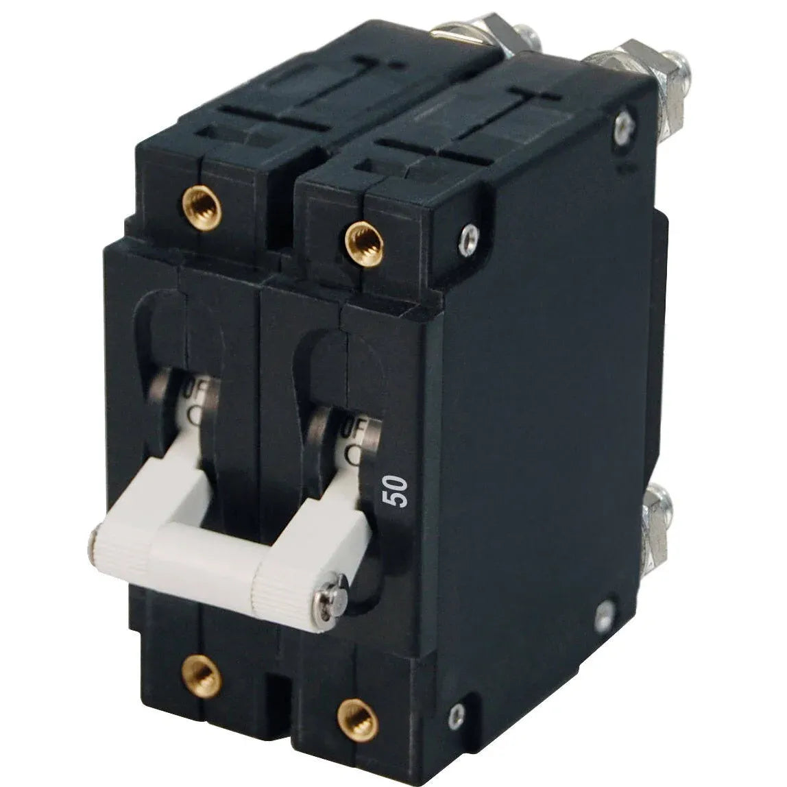 Blue Sea Systems C-Series Double Pole AC Toggle Circuit Breaker, 120/240V, 5000A Interrupt — Quality Boat Parts