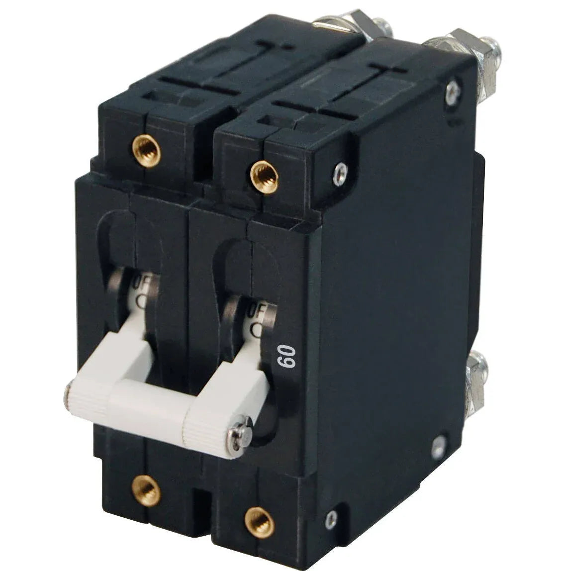Blue Sea Systems C-Series Double Pole AC Toggle Circuit Breaker, 120/240V, 5000A Interrupt — Quality Boat Parts