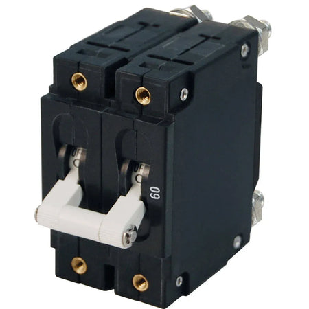 Blue Sea Systems C-Series Double Pole AC Toggle Circuit Breaker, 120/240V, 5000A Interrupt — Quality Boat Parts