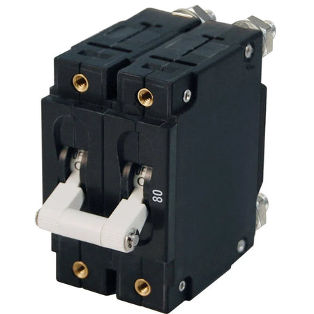 Blue Sea Systems C-Series Double Pole AC Toggle Circuit Breaker, 120/240V, 5000A Interrupt — Quality Boat Parts
