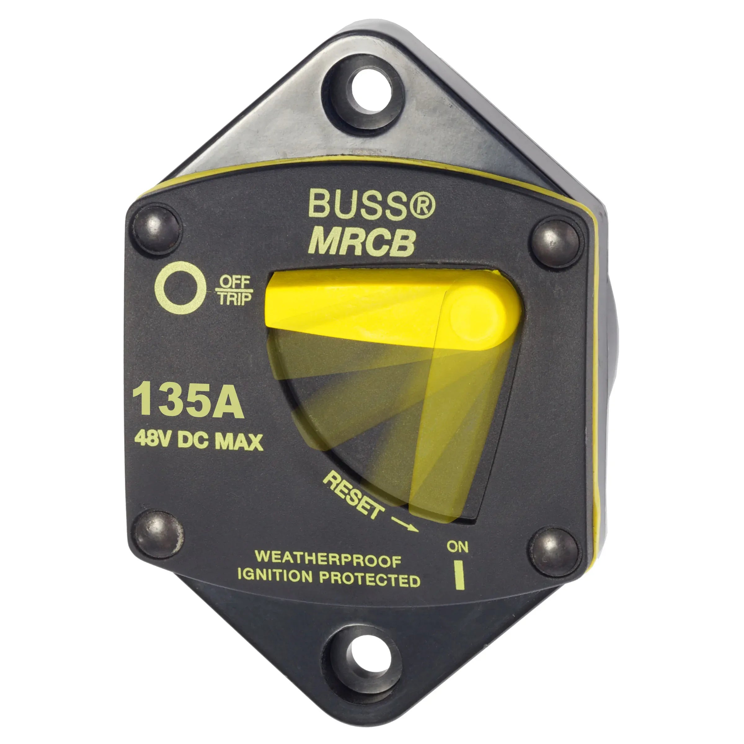 Blue Sea Systems 187-Series Switchable Thermal Circuit Breaker, 48V DC, Type III, Trip-Free, Ignition Protected — Quality Boat Parts