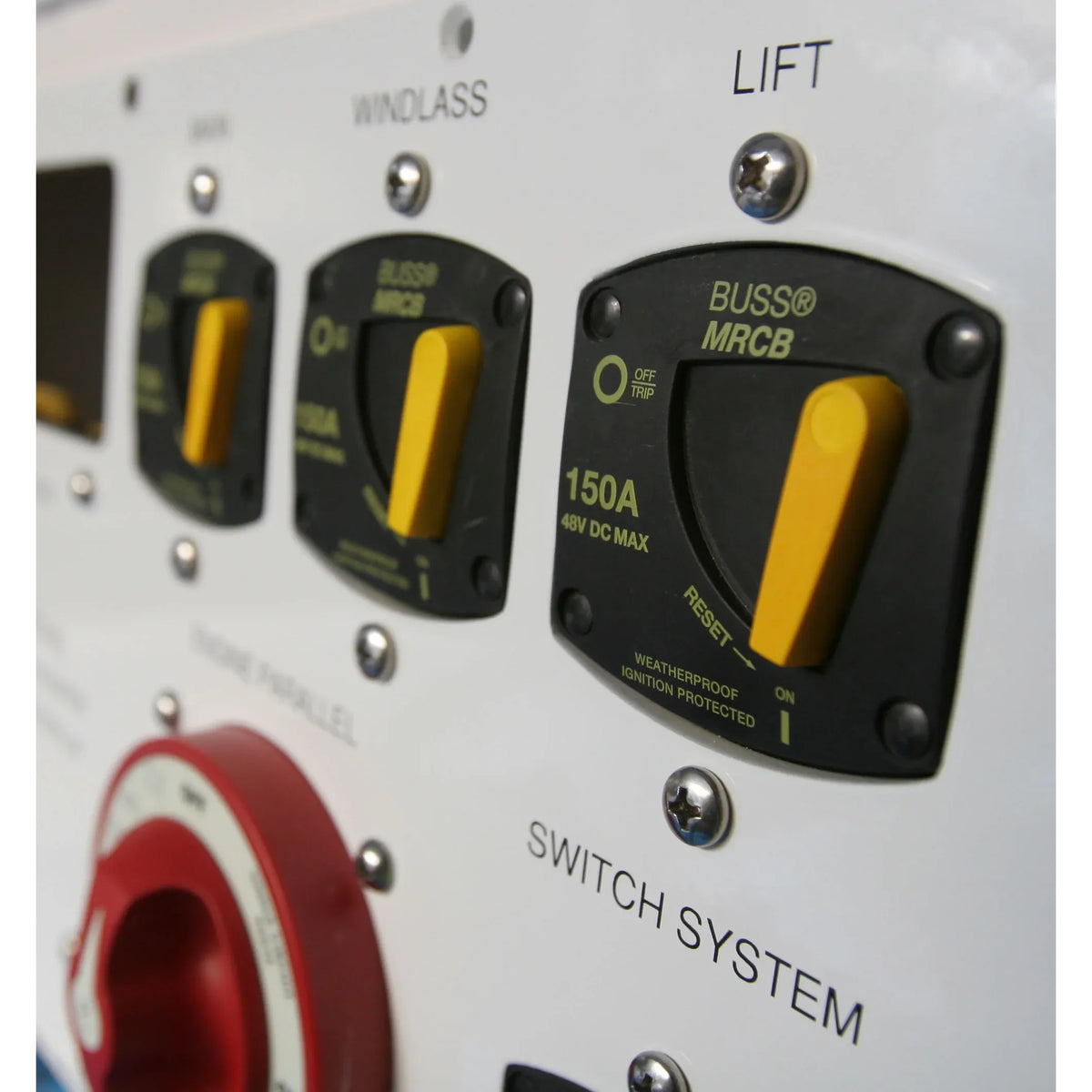 Blue Sea Systems 187-Series Switchable Thermal Circuit Breaker, 48V DC, Type III, Trip-Free, Ignition Protected — Quality Boat Parts