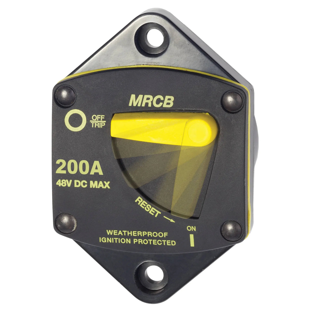 Blue Sea Systems 187-Series Switchable Thermal Circuit Breaker, 48V DC, Type III, Trip-Free, Ignition Protected — Quality Boat Parts