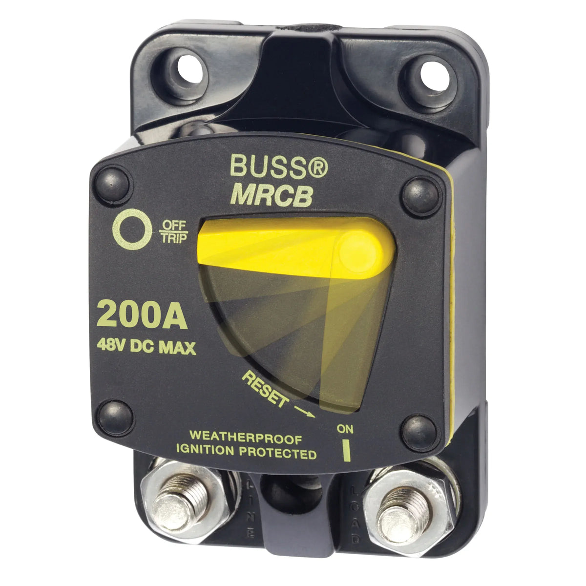 Blue Sea Systems 187-Series Switchable Thermal Circuit Breaker, 48V DC, Type III, Trip-Free, Ignition Protected — Quality Boat Parts