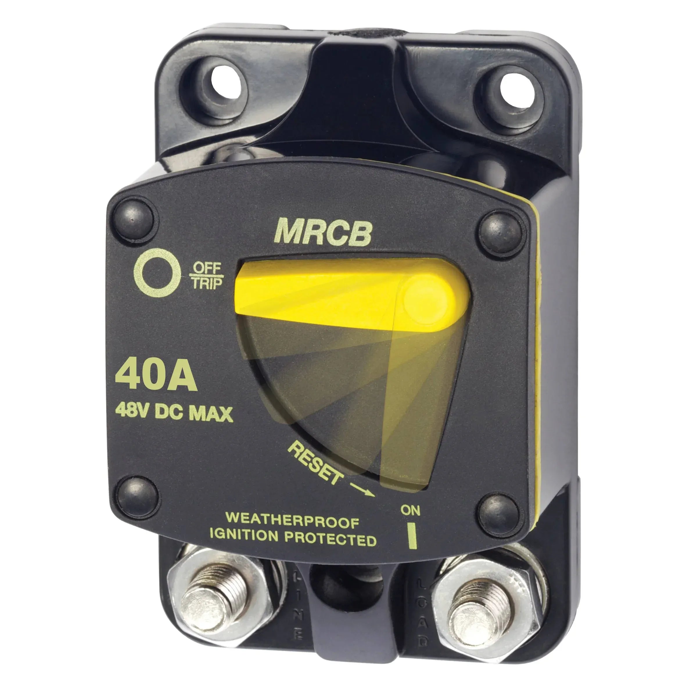 Blue Sea Systems 187-Series Switchable Thermal Circuit Breaker, 48V DC, Type III, Trip-Free, Ignition Protected — Quality Boat Parts