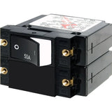 Blue Sea Systems A-Series Raised Rocker Circuit Breaker, Double Pole, 120/240V AC, 32V DC, Magnetic Hydraulic, Trip-Free — Quality Boat Parts