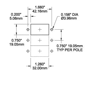 Blue Sea Systems A-Series Raised Rocker Circuit Breaker, Double Pole, 120/240V AC, 32V DC, Magnetic Hydraulic, Trip-Free — Quality Boat Parts