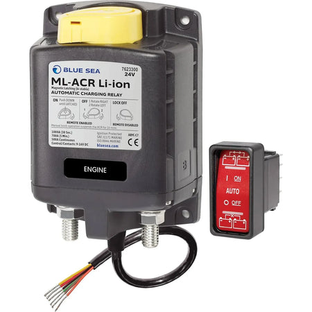Blue Sea Systems ML-ACR Automatic Charging Relay, 500A, Magnetic Latching, Dual Sensing — Quality Boat Parts