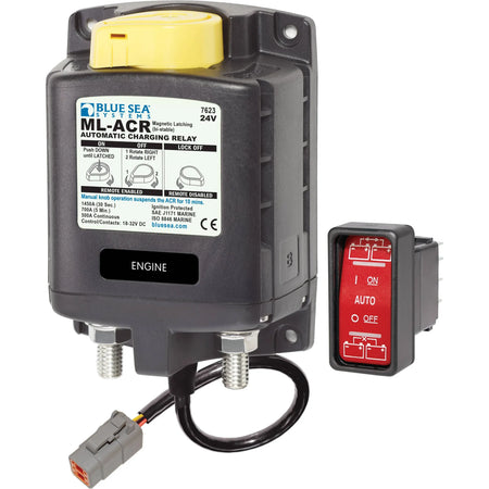 Blue Sea Systems ML-ACR Automatic Charging Relay, 500A, Magnetic Latching, Dual Sensing — Quality Boat Parts