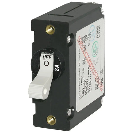 Blue Sea Systems A-Series Single Pole Toggle Circuit Breaker, AC/DC, Trip-Free — Quality Boat Parts